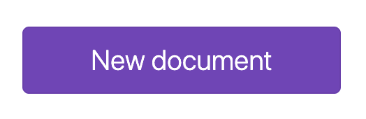 The purple New document button in Fluidtable